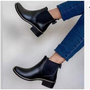 Kate Spade New York  Solstice Chelsea Rain Boots Women's Size 8 Black